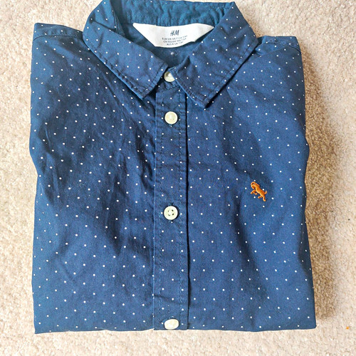 Jungen hemd langarm blau - h&m,