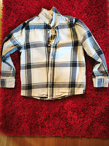 Jungen hemd blau 128 - gr.,