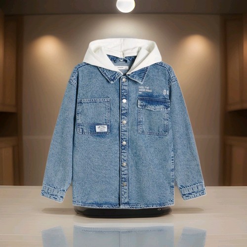 Jeanshemd mit kapuze - jeanshemd,