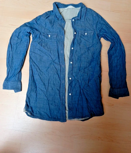 Blaues hemd innen grau gr - blaues, grau,