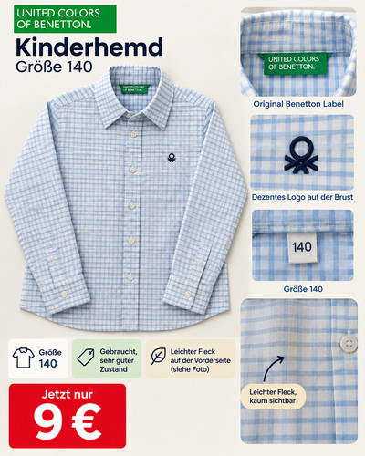 Benetton kinderhemd jungen - kinderhemd,
