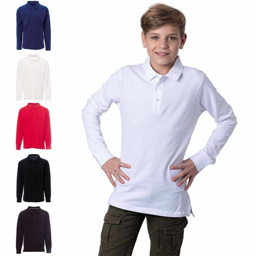 Jungen poloshirt langarm - poloshirt,