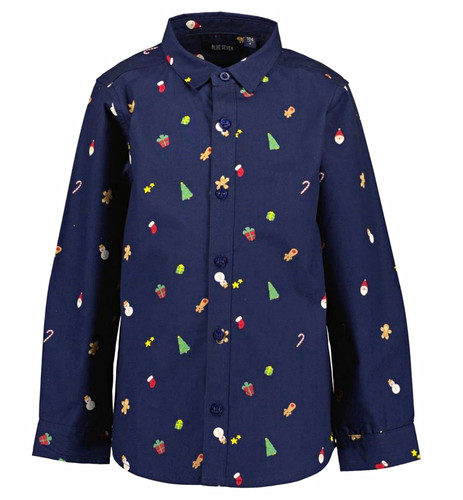 Blue seven jungen hemd - seven,