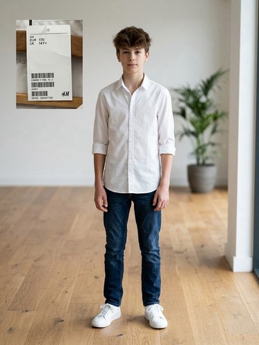 Hemd weiß 170 14y - weiß, 14y+
