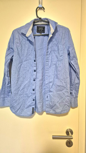 Jungen hemd blau gepunktet - c&a,
