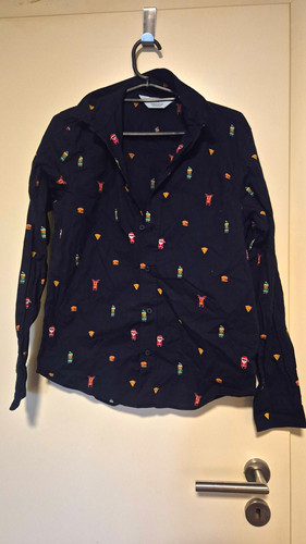 Hemd blau langarm - h&m,
