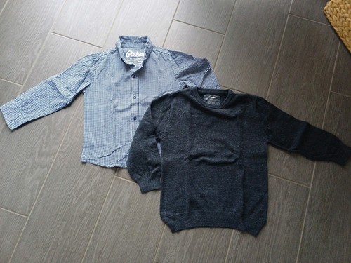 Hemd und pullover - hemd, pullover-set