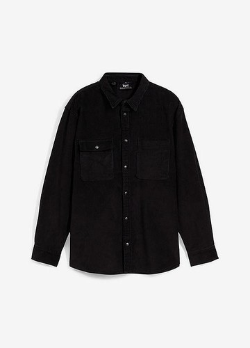 Cord langarmhemd loose fit - loose,
